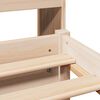 vidaXL Lit bibliothèque sans matelas 75x190 cm bois de pin massif