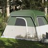 vidaXL Tente de camping de cabine 4 personnes vert imperm&eacute;able