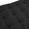 vidaXL Coussin de chaise longue noir 160x50x10 cm similicuir daim