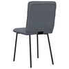 vidaXL Chaises à manger lot de 4 Gris foncé Velours
