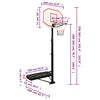 vidaXL Support de basket-ball Blanc 258-363 cm Polyéthylène