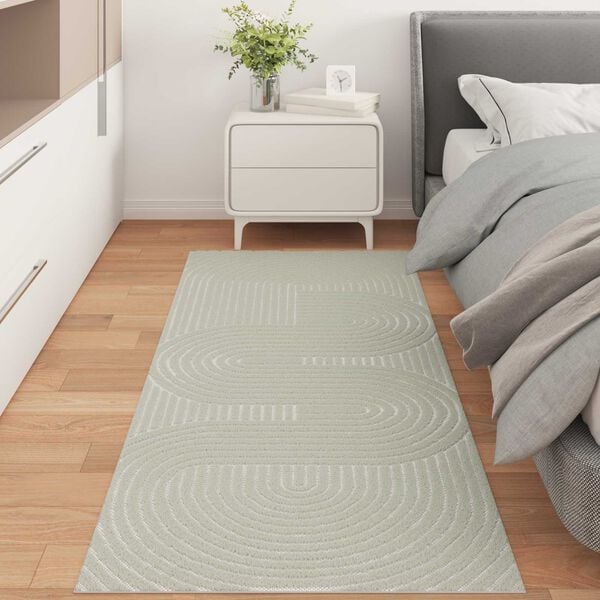 vidaXL Tapis de surface PALMERAS Vert 80 x 150 cm Polyester