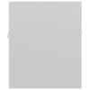 vidaXL Armoire d'évier Blanc brillant 90x38,5x46 cm Bois d’ingénierie