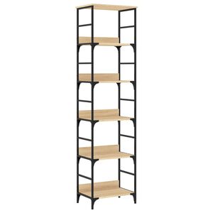 vidaXL Biblioth&egrave;que en ch&ecirc;ne Sonoma 50x33x188,5 cm Bois d'ing&eacute;nierie