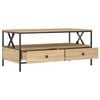 vidaXL Table basse ch&ecirc;ne sonoma 100x51x45 cm bois d'ing&eacute;nierie