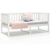 vidaXL Lit de jour sans matelas blanc 75x190 cm bois de pin massif