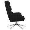 vidaXL Chaise de relaxation Noir Tissu
