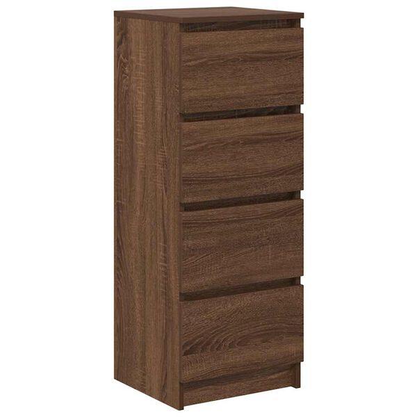 vidaXL Buffet ch&ecirc;ne marron 37,5x35x99 cm bois d'ing&eacute;nierie