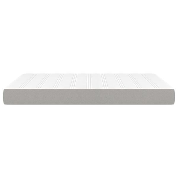 vidaXL Matelas de lit &agrave; ressorts ensach&eacute;s Gris clair 140x200x20 cm