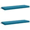 vidaXL Coussins de Banc SOEST 2 pc 100 % polyester Bleu clair
