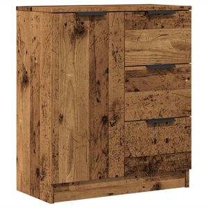 vidaXL Buffet vieux bois 60x30x70 cm bois d'ing&eacute;nierie