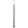 vidaXL Borne lumineuse avec d&eacute;tecteur 110 cm en acier inoxydable IP44