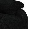 vidaXL Fauteuil de massage Noir Tissu