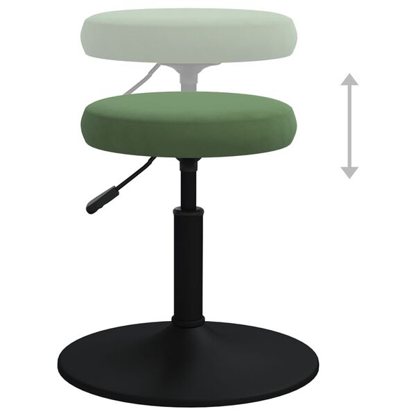 vidaXL Tabouret de massage Velours Vert fonc&eacute;