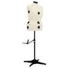 vidaXL Mannequin de robe ajustable pour femme Cr&egrave;me L Taille 44-50