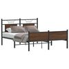 vidaXL Cadre de lit sans matelas chêne marron 137x190 cm