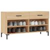 vidaXL Banc à chaussures chêne sonoma 102x35x55 cm bois d'ingénierie