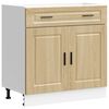 vidaXL Armoire de cuisine Porto ch&ecirc;ne sonoma bois d'ing&eacute;nierie