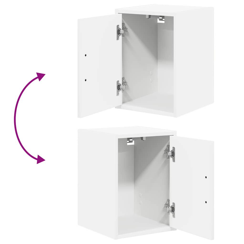 vidaXL Armoire murale de garage blanc bois d'ingénierie