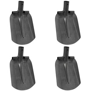 vidaXL T&ecirc;te de pelle 4 pcs Argent 33 x 21 cm Acier enduit de poudre