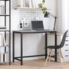 vidaXL table Gris Sonoma 80 x 50 x 76,5 cm Bois d'ing&eacute;nierie et acier
