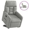 vidaXL Fauteuil inclinable électrique gris clair tissu microfibre