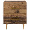 vidaXL Cabinet de chevet avec tiroir Bois Ancien 40 x 35 x 47,5 cm