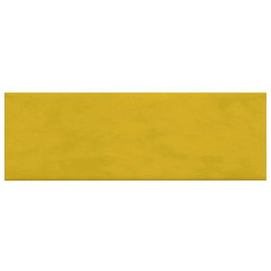 vidaXL T&ecirc;te de lit murale 12 pcs Jaune Velours