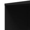 vidaXL Armoire de salle de bain &eacute;troite avec roulettes noir