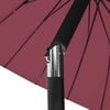 vidaXL Parasol d'ext&eacute;rieur avec m&acirc;t en aluminium 270 cm rouge bordeaux