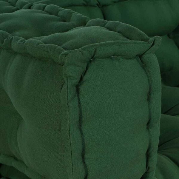 vidaXL Coussin de canap&eacute; sur palette Vert tissu