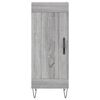 vidaXL Buffet haut Sonoma gris 34,5x34x180 cm Bois d'ing&eacute;nierie