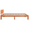 vidaXL Cadre de lit Cire marron 90 x 190 cm Bois de pin massif