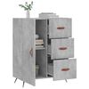 vidaXL Buffet gris b&eacute;ton 69,5x34x90 cm bois d'ing&eacute;nierie