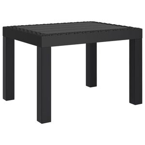 vidaXL Table de jardin anthracite 59x47x40 cm PP