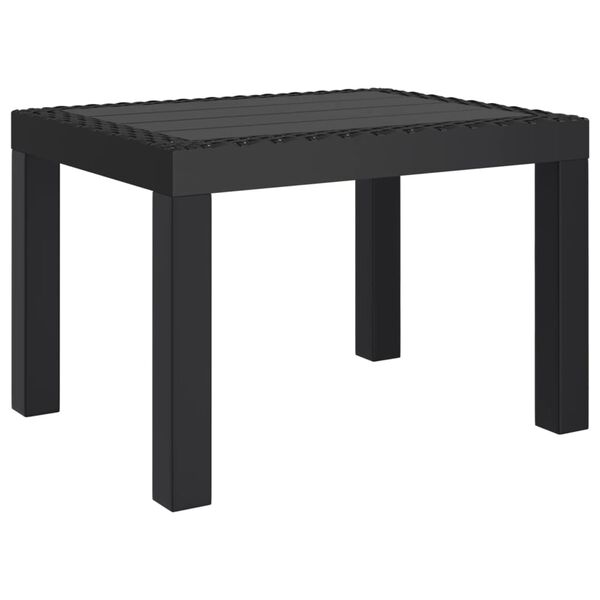 vidaXL Table de jardin anthracite 59x47x40 cm PP
