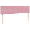 vidaXL Lit ottoman avec matelas et LED Rose 180x200 cm velours