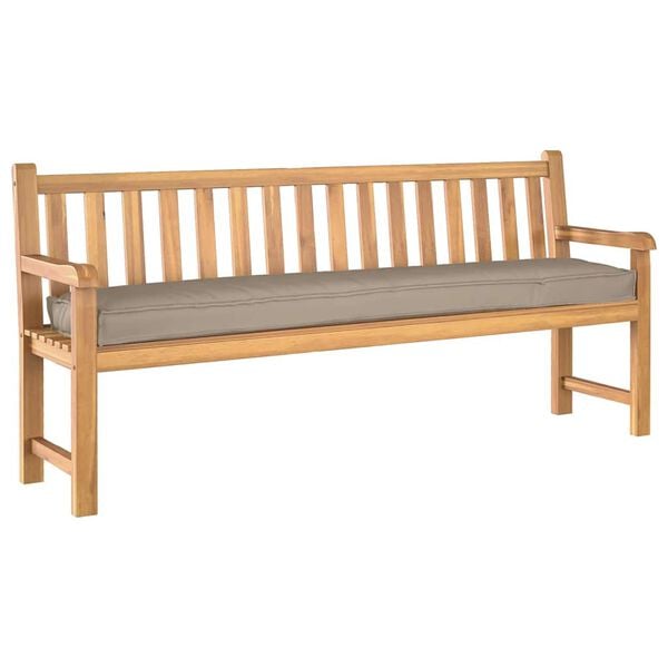 vidaXL Set de coussins de palette 2 pcs Taupe 180 x 40 x 8 cm