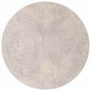 vidaXL Tapis d'int&eacute;rieur GALATI Beige &Oslash; 120 CM Polyester