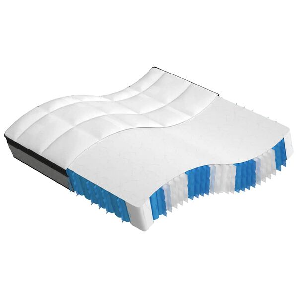 vidaXL Matelas &agrave; ressorts ensach&eacute;s moyen plus 200x200 cm