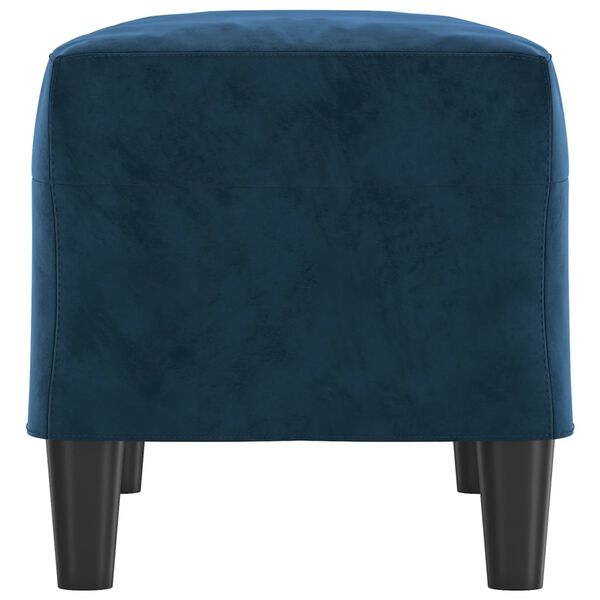 vidaXL Banc Bleu 70x35x41 cm Velours