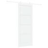vidaXL Porte coulissante 83 x 211 cm Bois d'ing&eacute;nierie Blanc