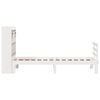 vidaXL Lit bibliothèque sans matelas blanc 75x190cm bois de pin massif