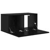 vidaXL Ensemble meuble TV 3 pcs Noir 60 x 30 x 30 cm Bois d'ing&eacute;nierie