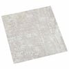 vidaXL Planches de sol Blanc et Bois 5,11 m&sup2; 55 pi&egrave;ces PVC