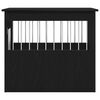 vidaXL Meuble pour cage &agrave; chien en ch&ecirc;ne noir 55 x 75 x 65 cm en bois d'ing&eacute;nierie