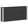 vidaXL Jardini&egrave;re sur&eacute;lev&eacute;e Noir 150 x 30 x 72 cm WPC et Aluminium