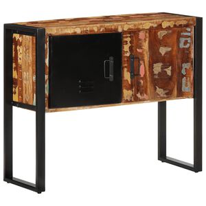 vidaXL Armoire console multicolore 90x35x75cm bois massif r&eacute;cup&eacute;ration
