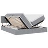 vidaXL Lit de Rangement Gris clair 200 x 200 cm Cuir synth&eacute;tique