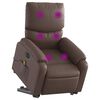 vidaXL Fauteuil inclinable de massage &eacute;lectrique marron similicuir
